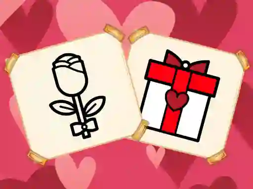 Gêm Valentine Present Coloring ar-lein