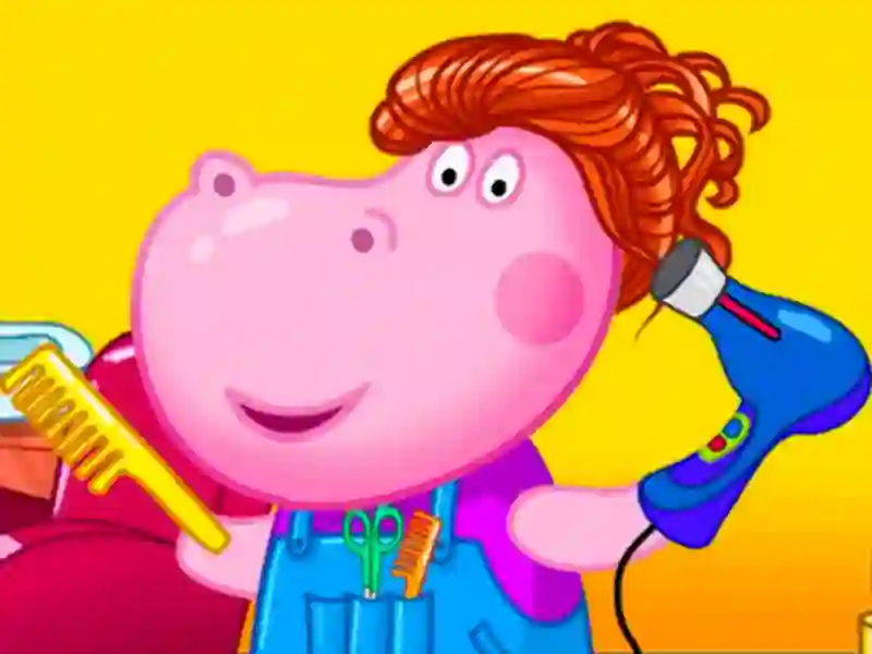 Gêm Hippo Hair Salon ar-lein