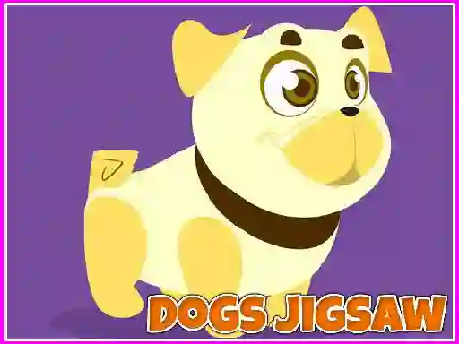 Gêm Dogs Jigsaw ar-lein
