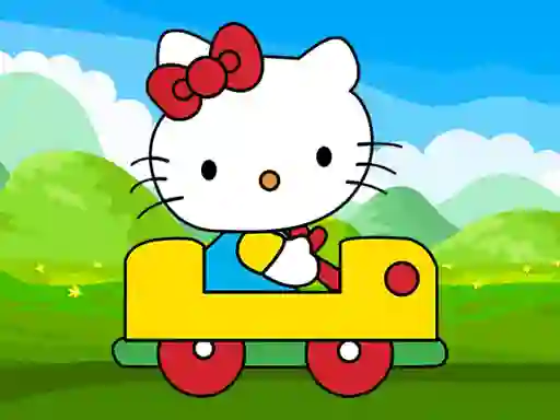 Gêm Cute Kitty Car Jigsaw ar-lein