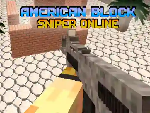 Gêm American Block Sniper Online ar-lein