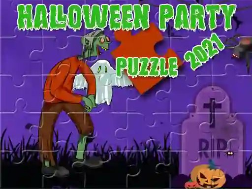 Gêm Halloween Party 2021 Puzzle ar-lein