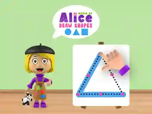 Gêm World of Alice Draw Shapes ar-lein
