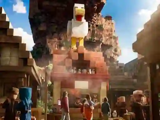 Gêm Minecraft Lava Chicken ar-lein