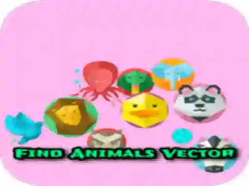 Gêm Find Animals Vector ar-lein