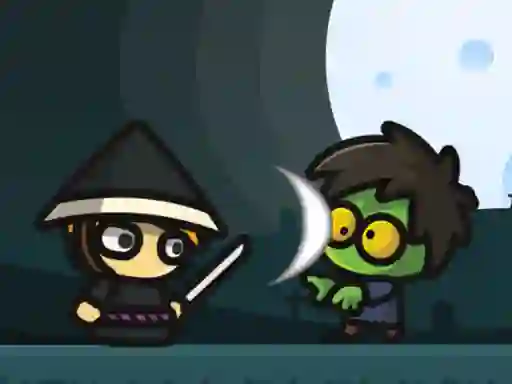 Gêm Samurai VS Zombies ar-lein