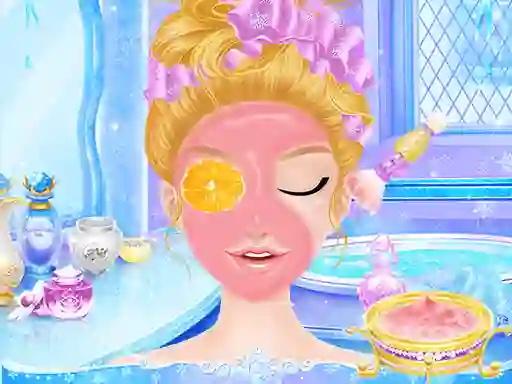 Gêm Princess Salon Frozen Party ar-lein