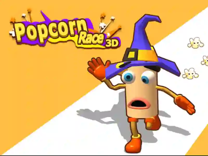 Gêm Popcorn Running 3D ar-lein