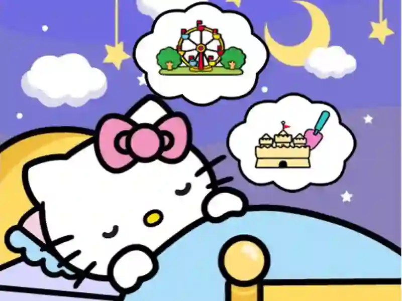 Gêm Hello Kitty Good Night ar-lein