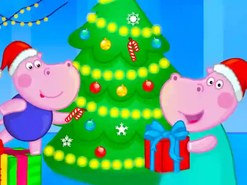 Gêm Hippo Christmas Calendar ar-lein
