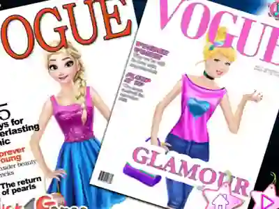 Gêm Princesses On Vogue Cover ar-lein