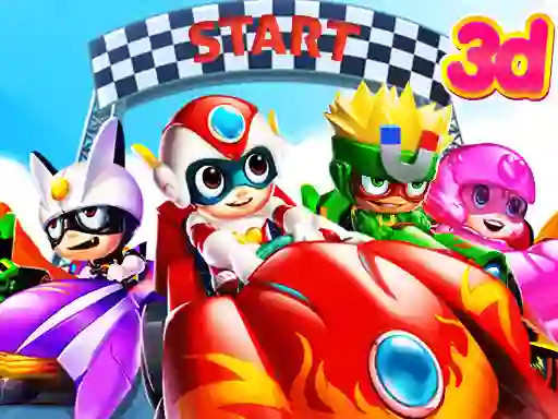 Gêm Cartoon Racing 3D ar-lein