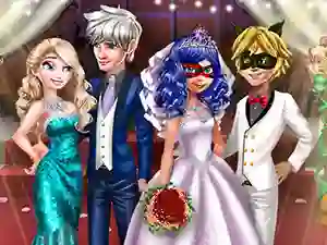 Gêm Ladybug Wedding Royal Guests ar-lein