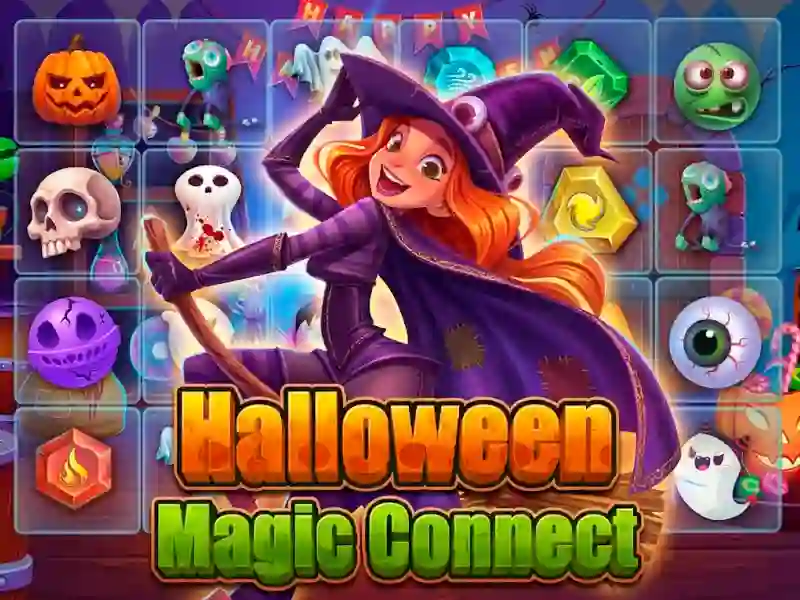 Gêm Halloween Magic Connect ar-lein