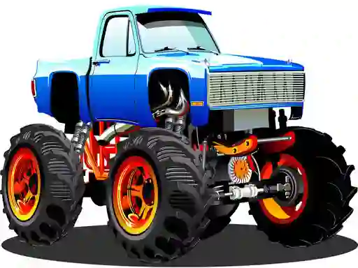 Gêm Monster Truck Puzzle ar-lein