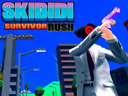Gêm Skibidi Survivor Rush ar-lein