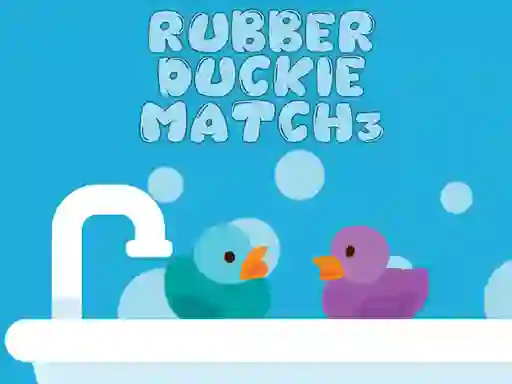 Gêm Rubber Duckie Match 3 ar-lein
