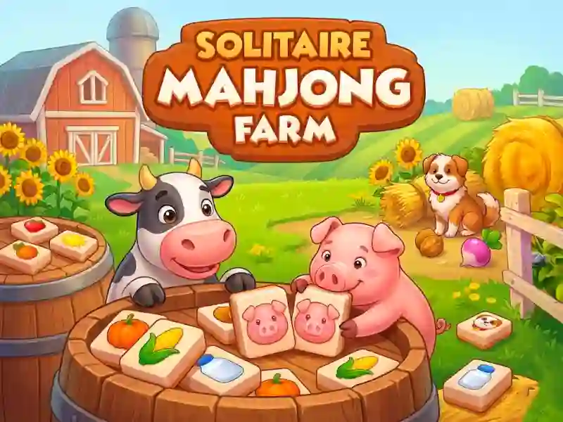 Gêm Solitaire Mahjong Farm ar-lein