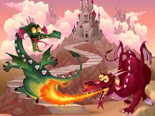 Gêm Fairy Tale Dragons Memory ar-lein