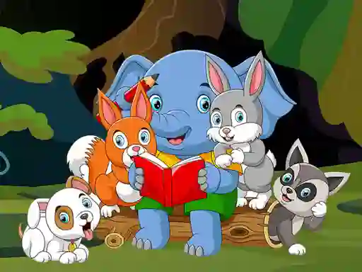 Gêm Cute Animals Memory ar-lein
