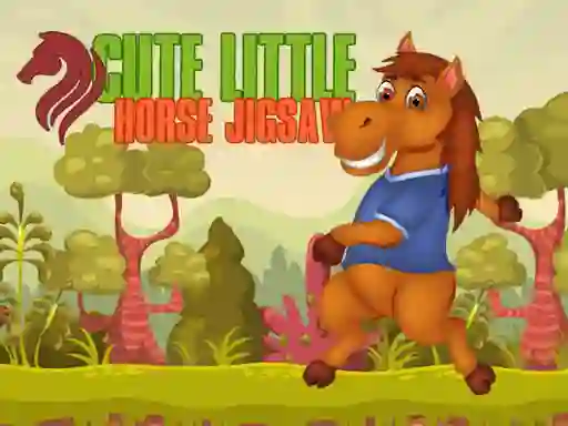 Gêm Cute Little Horse Jigsaw ar-lein
