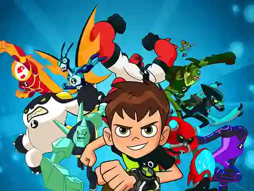 Gêm Ben 10 Hero time ar-lein