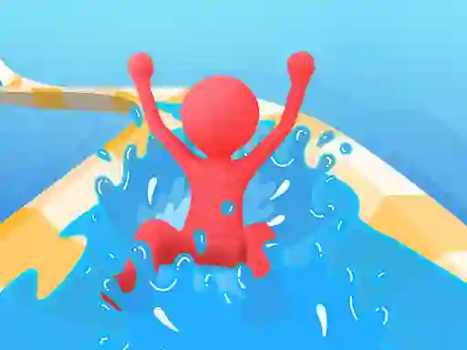 Gêm Waterpark Slide Race ar-lein
