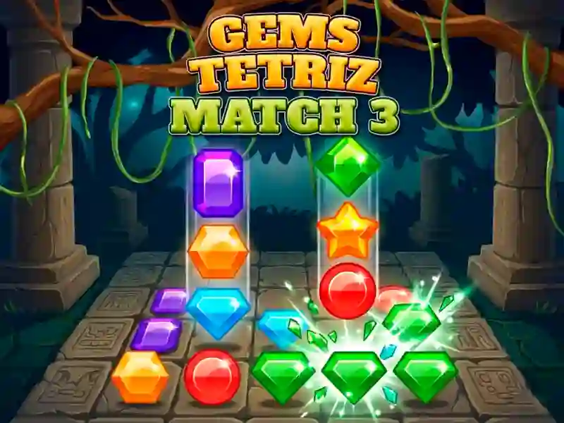 Gêm Gems Tetriz Match 3 ar-lein