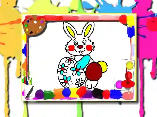 Gêm Easter Coloring Book ar-lein