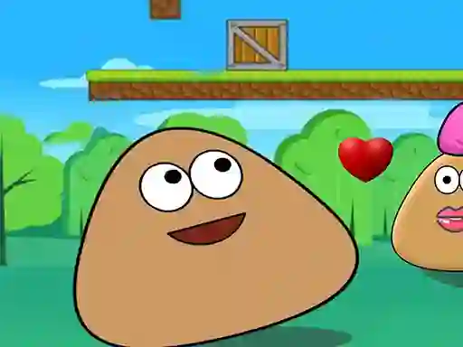Gêm Pou Slide ar-lein