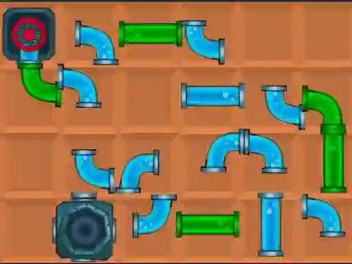 Gêm Connect the Pipes 2d ar-lein