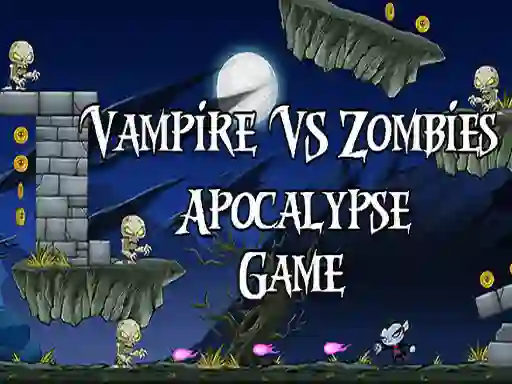 Gêm Vamp kid vs The Zombies apocalipse ar-lein