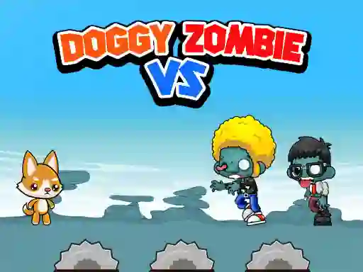 Gêm Doggy Vs Zombies ar-lein