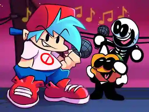 Gêm Friday Night Funkin Music Notes ar-lein