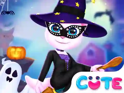 Gêm Cat Girl Halloween Preparation ar-lein