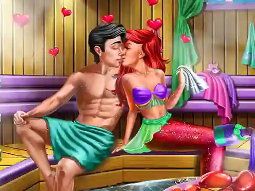 Gêm Mermaid Sauna Flirting ar-lein