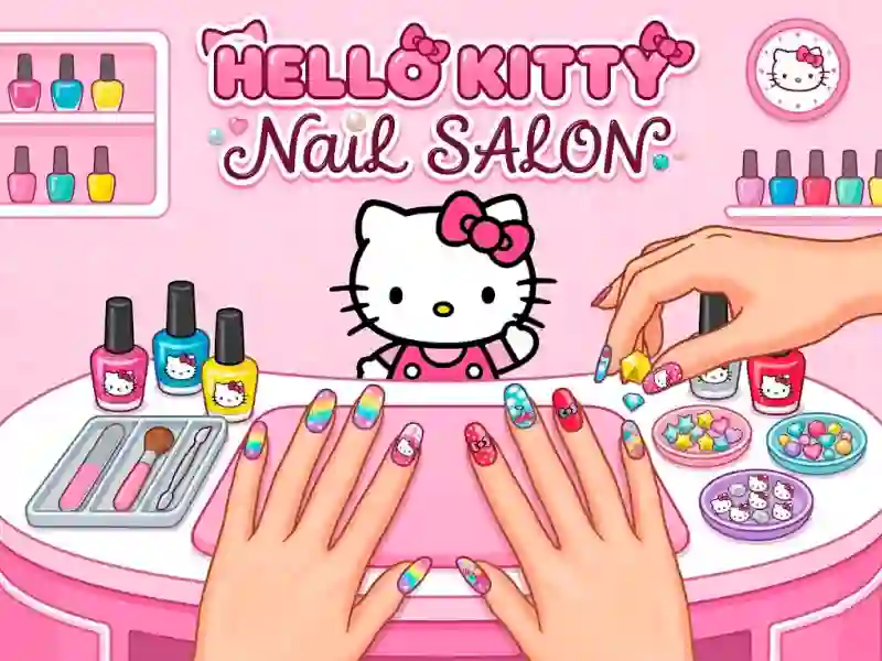 Gêm Hello Kitty Nail Salon ar-lein