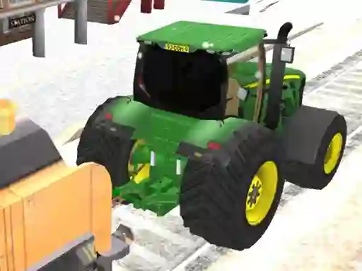 Gêm Tractor Chained Towing Train 2018 ar-lein