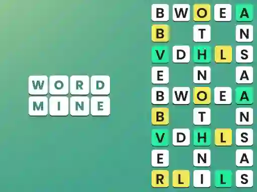 Gêm Word Mine ar-lein