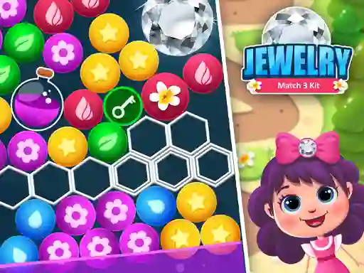 Gêm Jewelry Match 3 Kit ar-lein