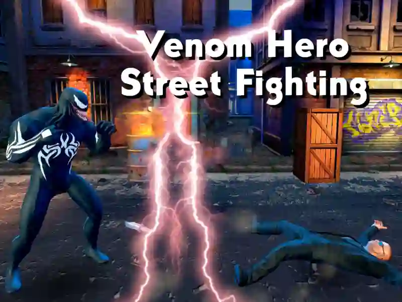 Gêm Venom Hero Street Fighting ar-lein