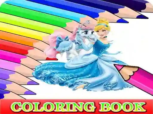 Gêm Coloring Book for Cinderella ar-lein