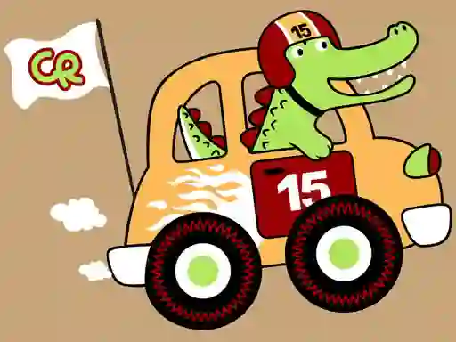 Gêm Fast Racing Cars Coloring ar-lein