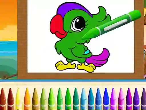 Gêm Cute Animals Coloring ar-lein