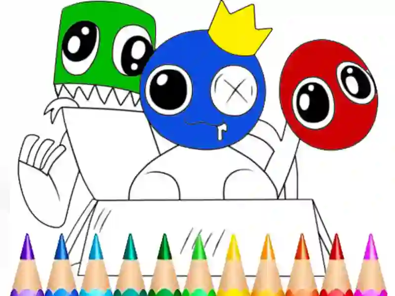 Gêm Rainbow Friends Coloring Book ar-lein