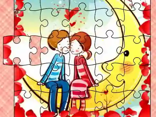 Gêm Loving Couple Jigsaw ar-lein