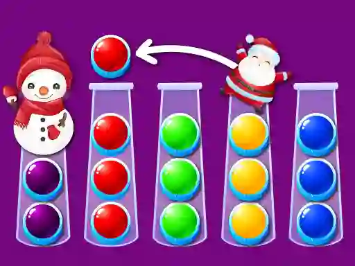 Gêm Ball Sort Xmas ar-lein