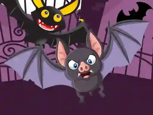 Gêm Scary Midnight Hidden Bats ar-lein