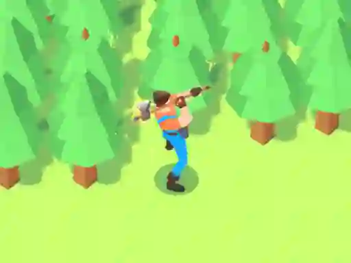 Gêm Idle Lumberjack 3D ar-lein
