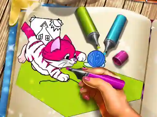 Gêm Pets Coloring Book ar-lein